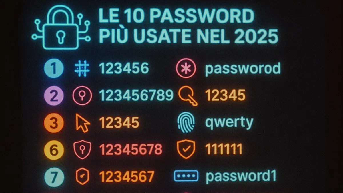 password-piu-usate-nel-mondo-2025