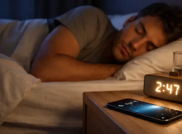 cellulare vicino al letto dormire