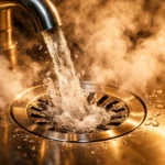 mai gettare acqua bollente nei tubi della cucina