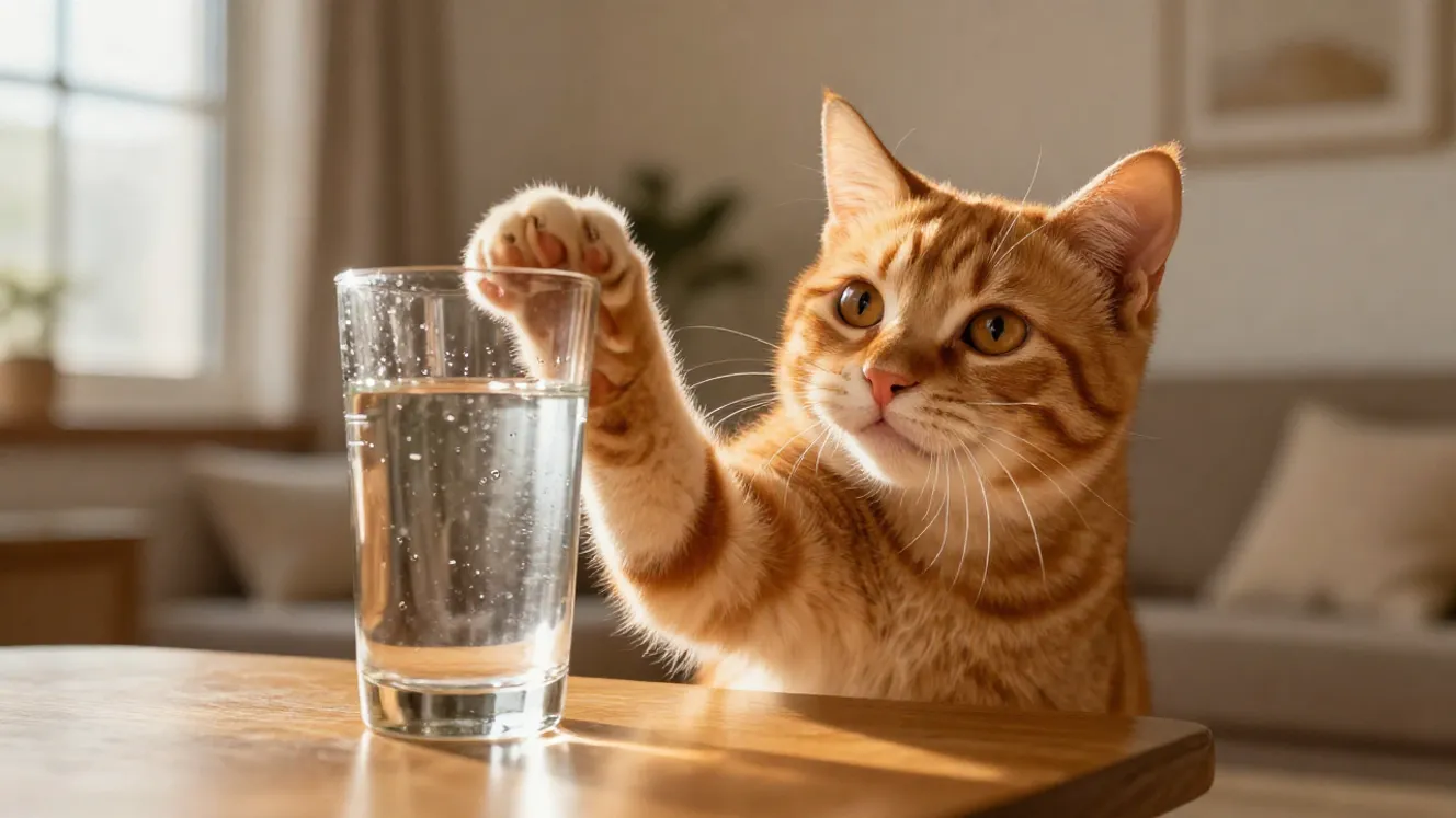 perche-gatto-fa-cadere-oggetti-cause-soluzioni